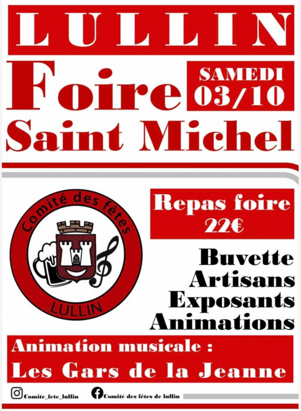 Foire de la Saint Michel_Lullin - © Comité des Fêtes de Lullin Foire de la Saint Michel_Lullin