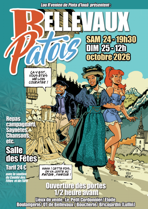 Repas - Spectacle Patois_Bellevaux - © Groupe patois Felix Meynet Repas - Spectacle Patois_Bellevaux