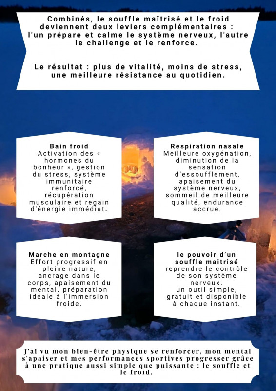 Journée marche consciente, respiration et bain froid_Bellevaux