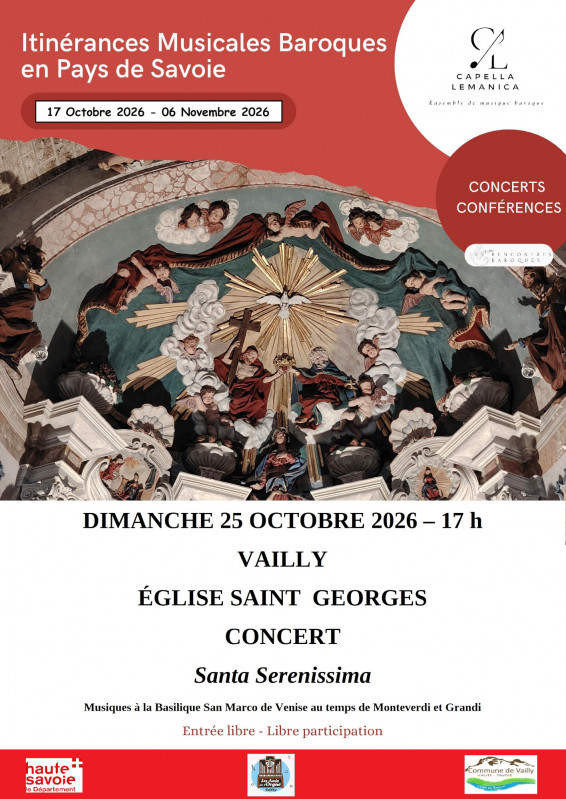 Concert « Santa Serenissima – Musiques à la Basilique San Marco de Venise à l’aube du XVIIᵉ siècle »_Vailly